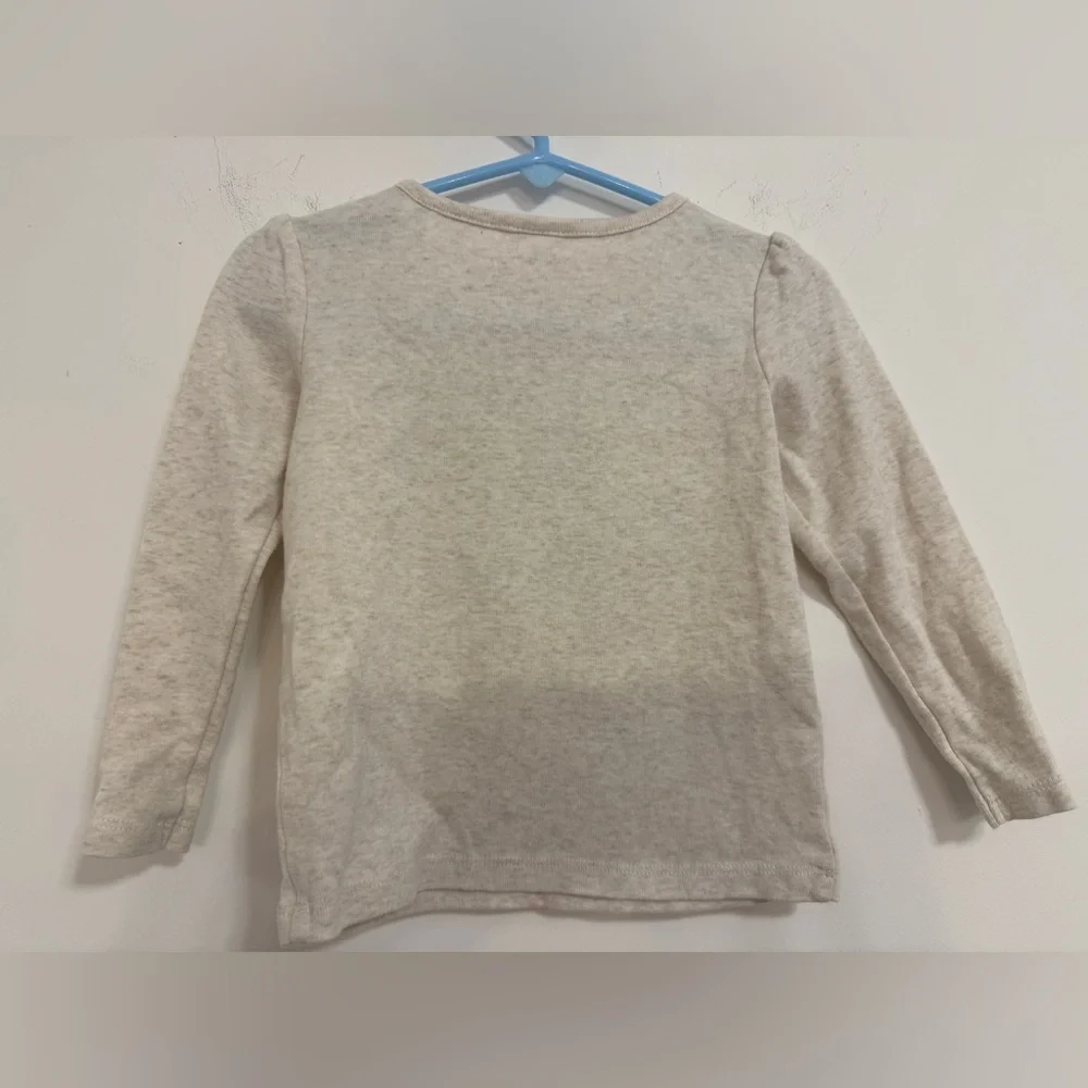 Gymboree Cream Holiday Gingerbread Long Sleeve Tee